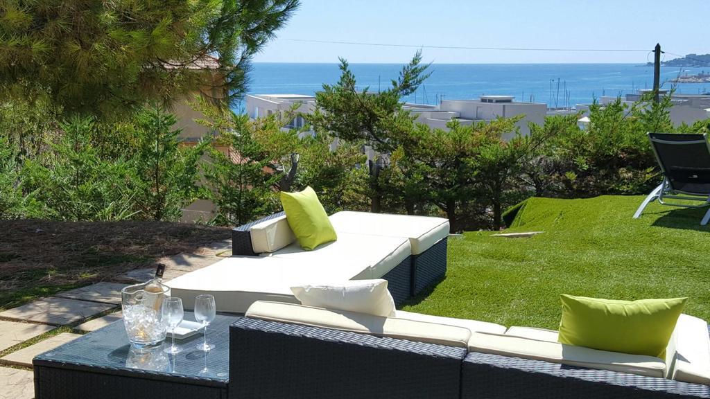 Cap Au Sud,Vue Panoramique Mer,Piscine マントン エクステリア 写真